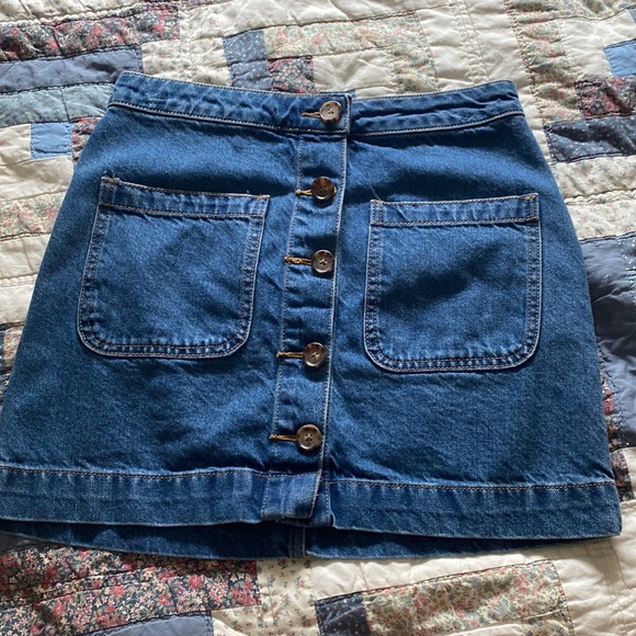 Free People Denim Skirt - Picture 1 of 4